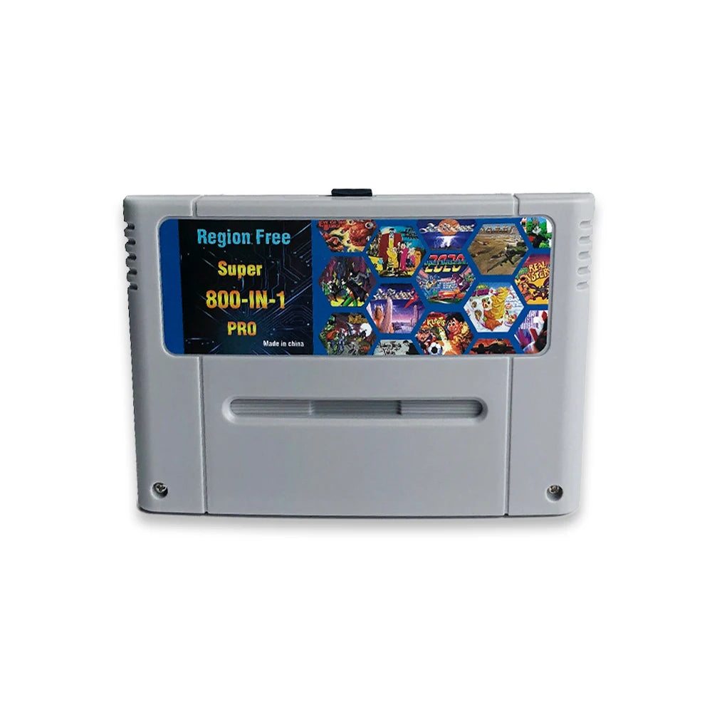 Retro Super 800 in 1 Pro Video Game Cartridge For SNES 16 Bit Game Console Card For Super nintendo