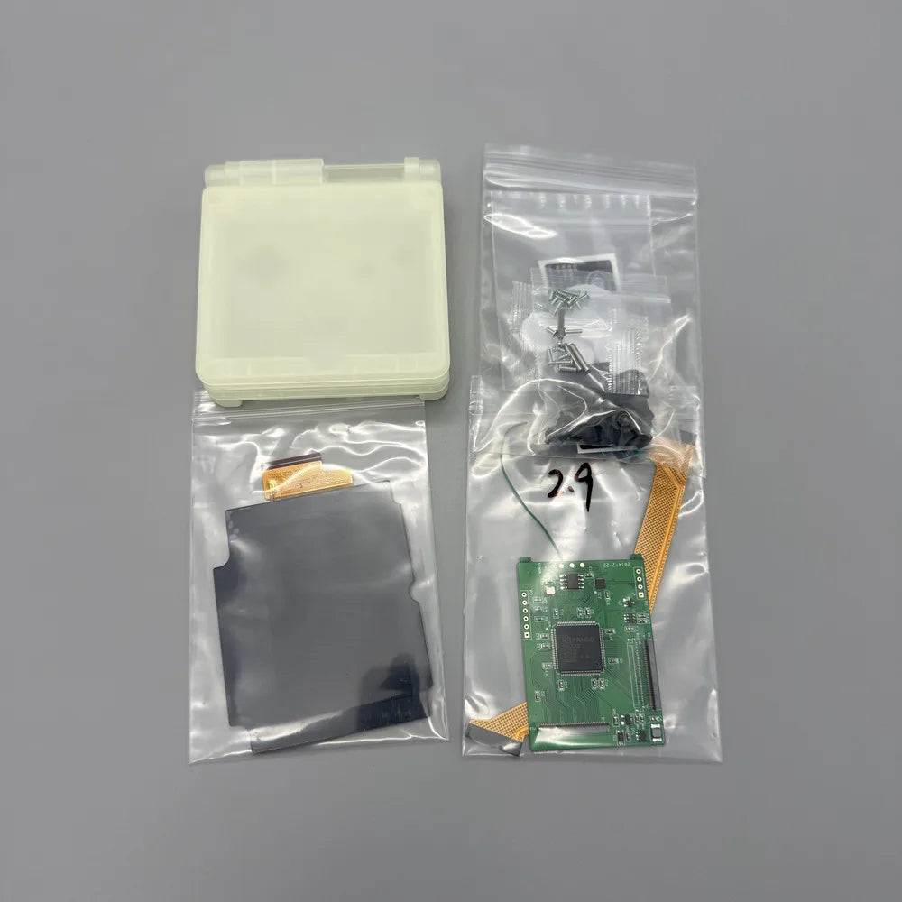 2.9 "GBASP IPS LCD high brightness LCD and shell kit for Gameboy advance SP