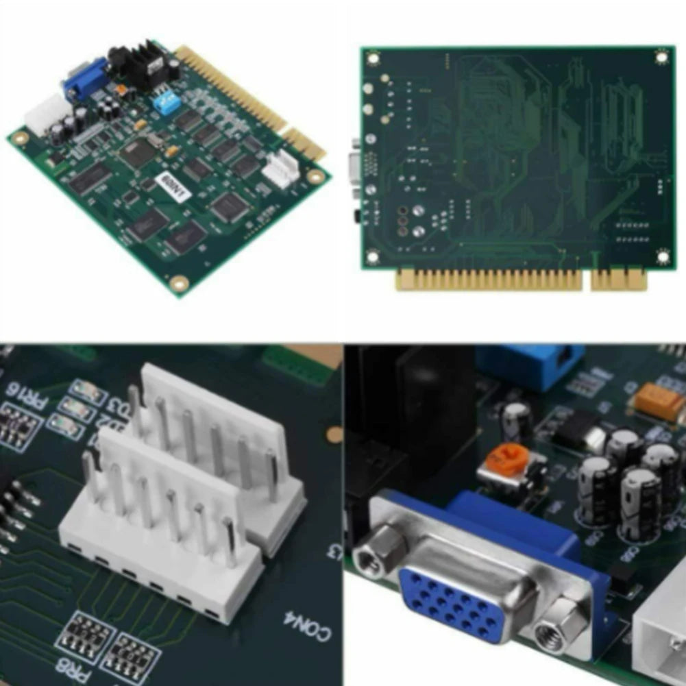 New 60 in 1 Multicade PCB Board Arcade Game Board with 28P Cable VGA Output Arcade Game Board Horizontal for Jamma Arcade