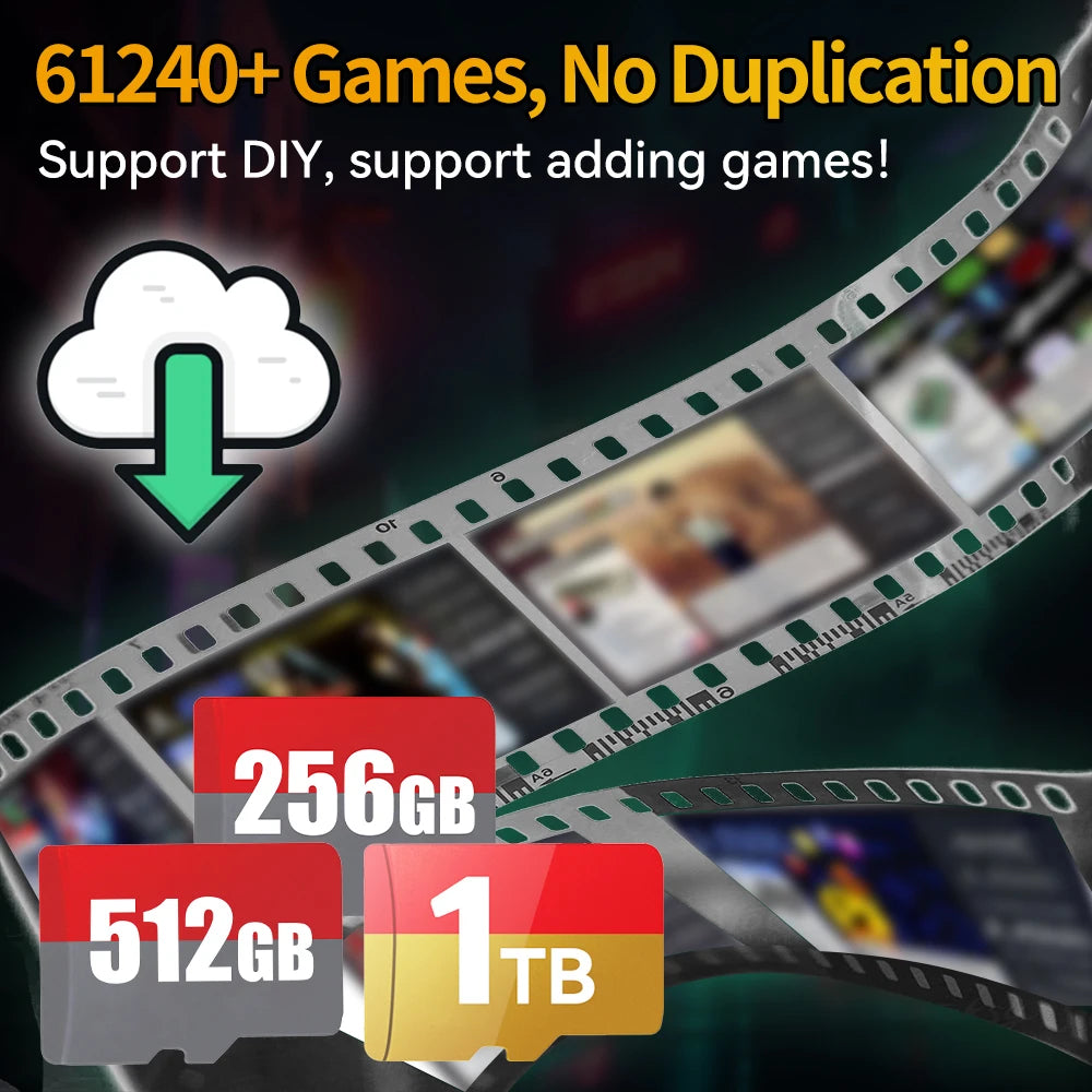 Batocera TF/Game Card for Steam Deck/Windows PC/MAC/Handheld Game Console for PS3/PS2/SS/PS1/PSP/DC/MAME 70+Emulators&61240+Game