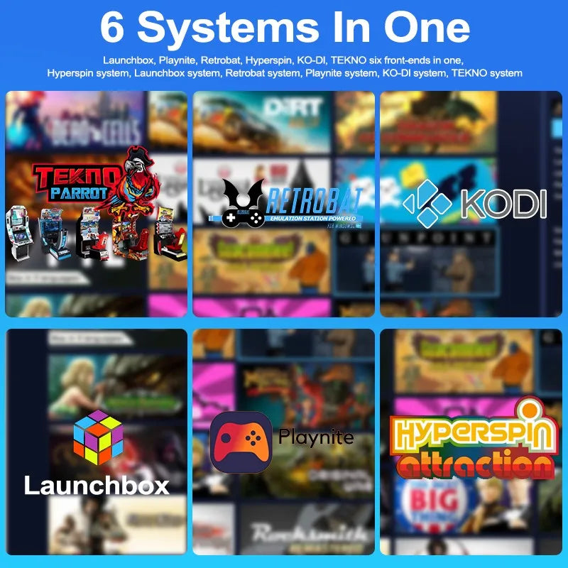 12TB Gaming HDD with Hyperspin&Launchbox&Retrobat&Playnite OS with 100000+ Retro Video Games for PS3/PS2/PS1/PSP/WII/WIIU/SWITCH