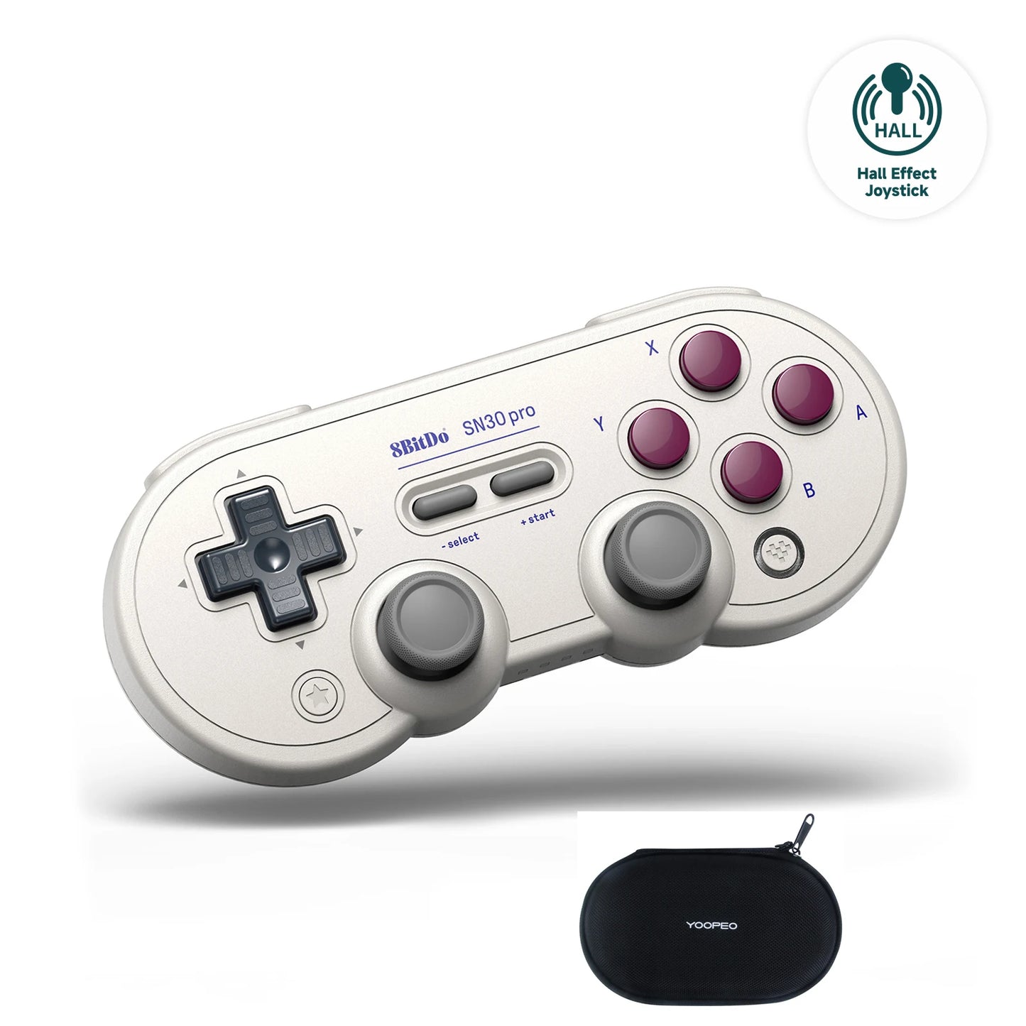 8Bitdo SN30 Pro Bluetooth Wireless Gaming Controller with Hall Effect for Switch 2 MacOS Android Raspberry Pi Windows Steam Deck