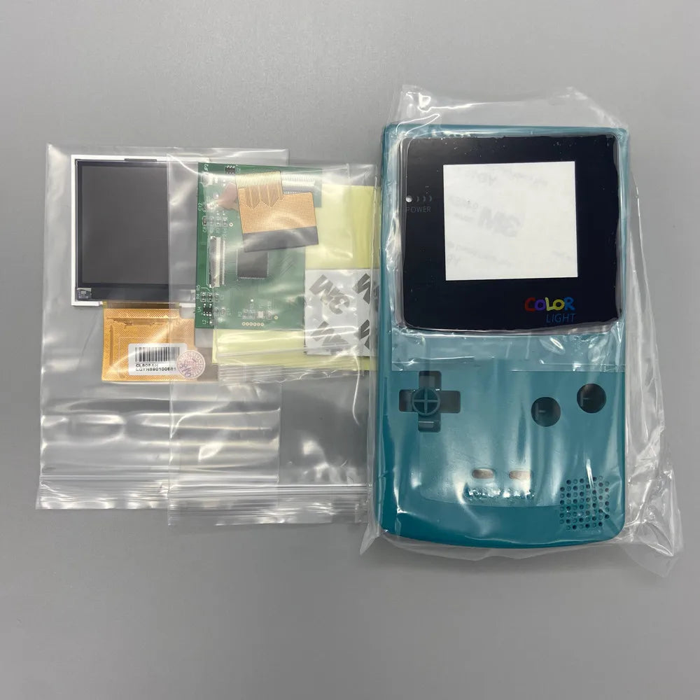 Easy to install 2.2 inches GBC high brightness LCD and new shell for Gameboy Color,GBC LCD screen