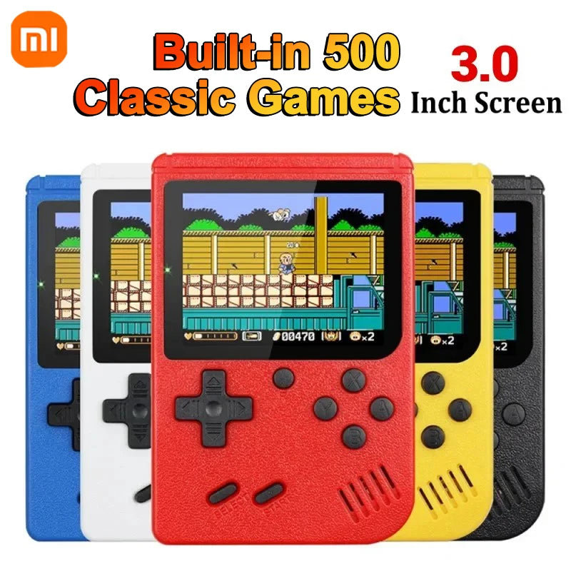 Xiaomi Portable Retro Mini Game Console 8-Bit Handheld Game Player Built-in 500 Games AV Out Game Console Valentine's Day Gift