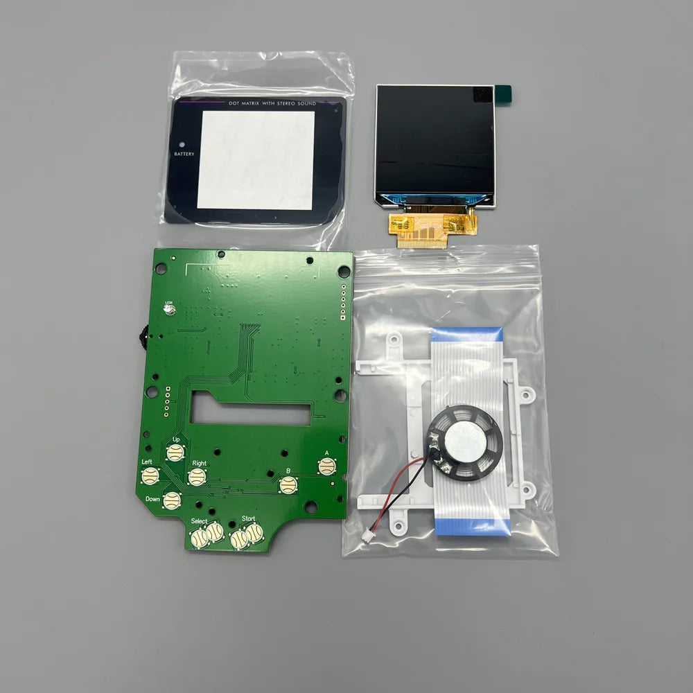 2.45-inch original size high brightness LCD screen and shell for Gameboy GB DMG LCD.Simple installation.No need to cut the shell