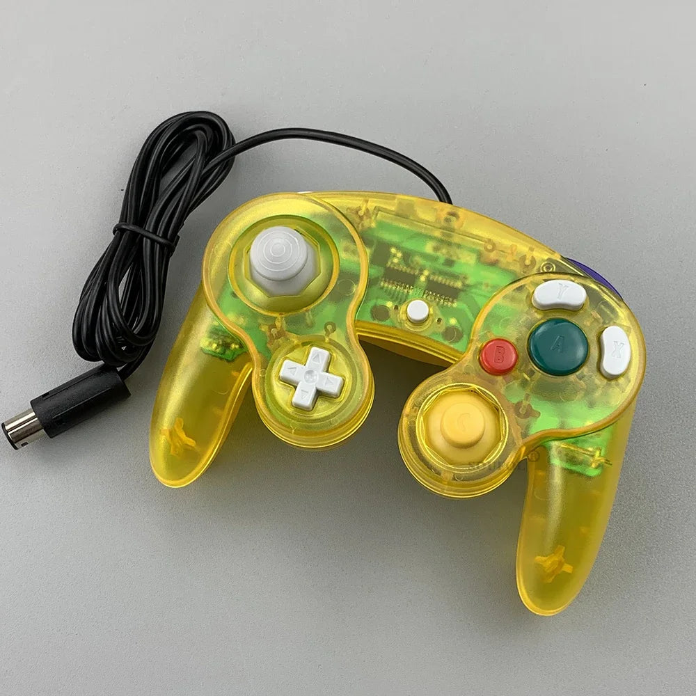 New Replacement Transparent Game Controller Gamepad Wired Handheld Joystick For NGC GameCube Video Game Console