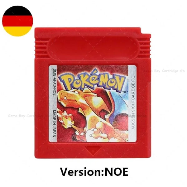 GBC Pokemon Cartridge Bundle Red/Blue/Crystal/Gold/Silver/Yellow/Green with Multi-Language
