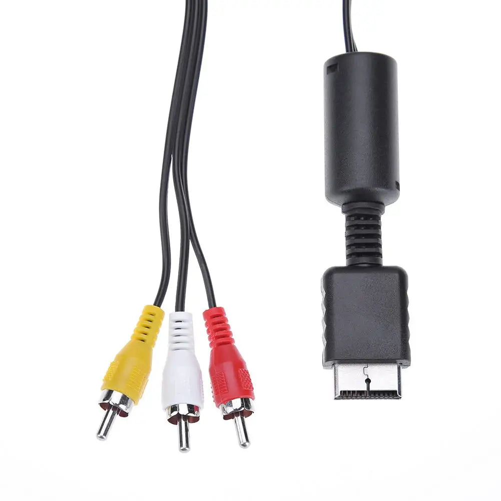 Audio Video AV Cable Cord Wire 1 to 3 RCA TV Lead for Sony for Playstation PS1 PS2 for PS3 Console Cable TV Game Accessories