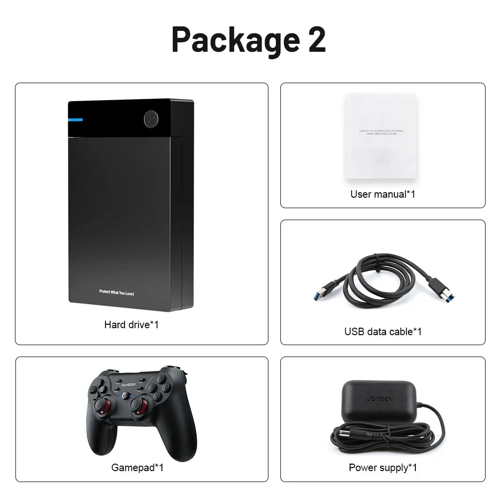12T Hyperspin External Hard Drive With 100000+ Retro Games For PS3/PS2/PS1/PSP/SS/X BOX/Game Cube/WII Portable HDD For Windows