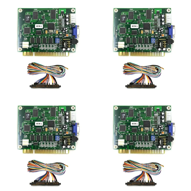 M05K 4X 60 In 1 Multicade PCB Board Arcade Game Board With 28P Cable VGA Output Arcade Game Board Horizontal For Jamma Arcade