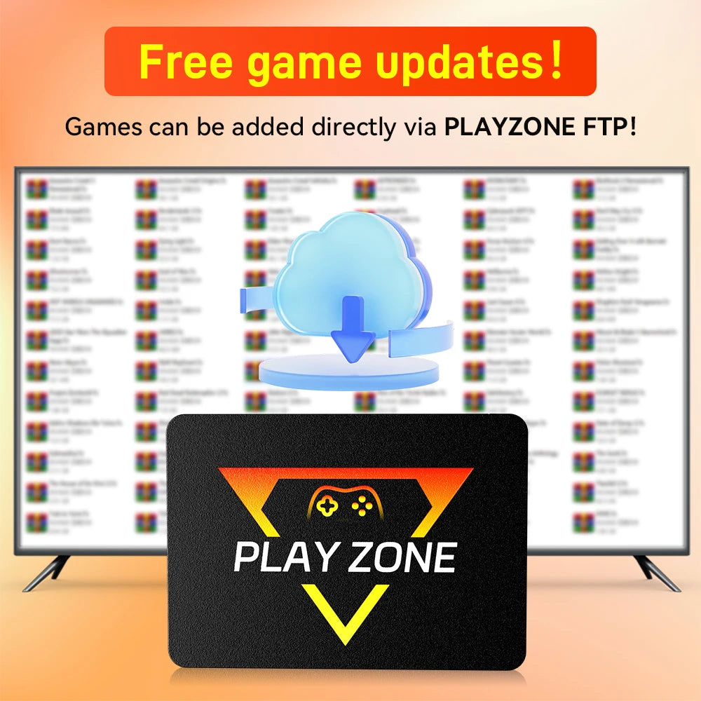 PlayZone 1TB Emulator Consoles Portable Retro Game SSD For PS5/PS4/PS3/Xbox/Switch/WII/WIIU Handheld Game HDD With 16000+ Games