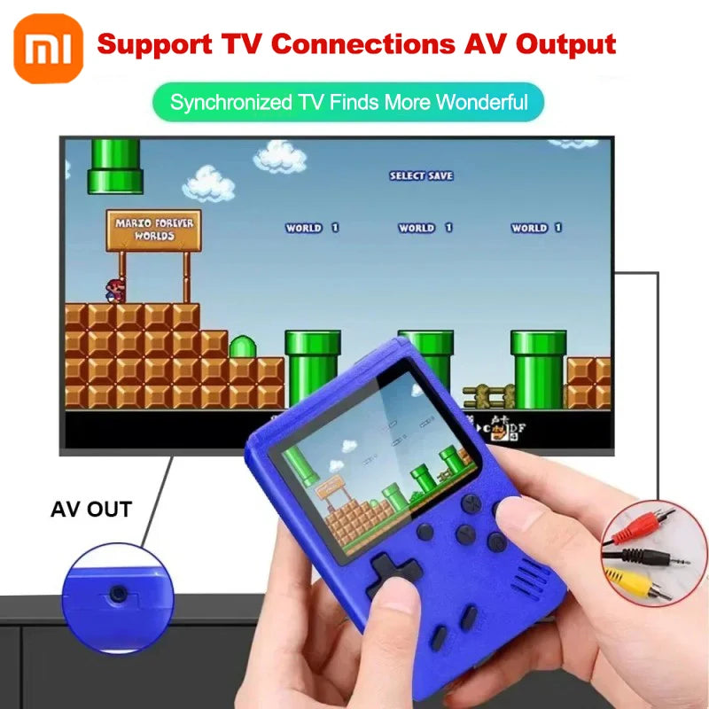 Xiaomi Portable Retro Mini Game Console 8-Bit Handheld Game Player Built-in 500 Games AV Out Game Console Valentine's Day Gift