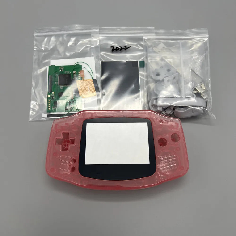 2024 new GBA IPS LCD no cut shell required easy to install 3.0 "IPS high brightness LCD and shell kit for Gameboy advance GBA