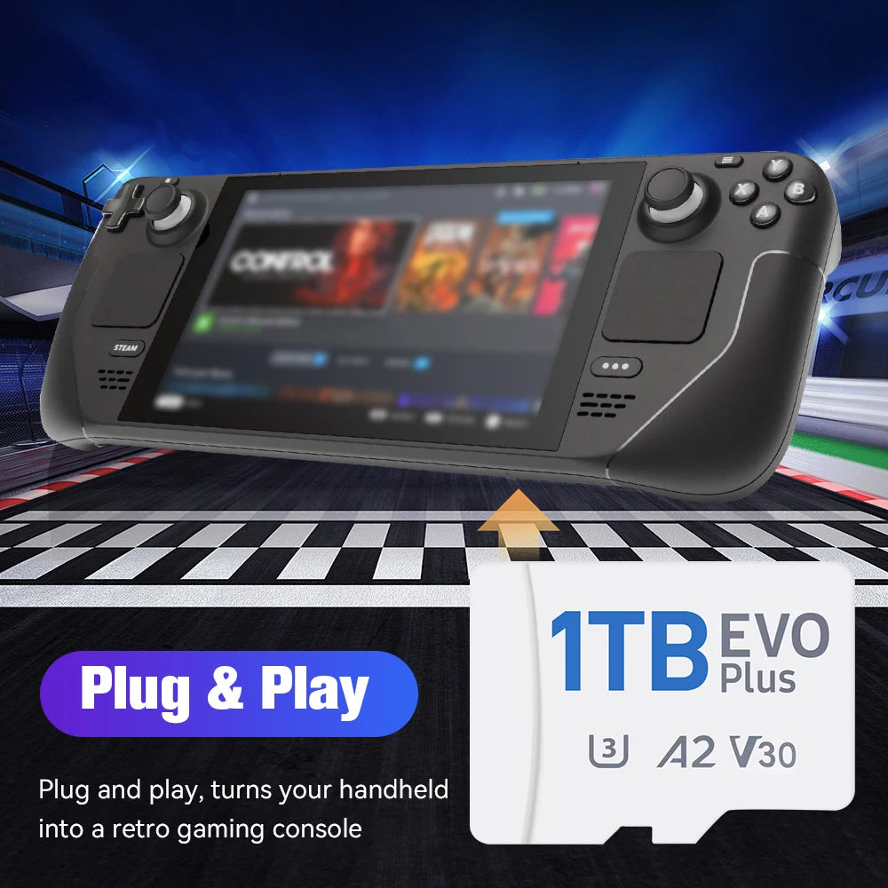 Batocera 39 OS Gaming Card For Steam Deck/Win Handheld Console/PC 1TB TF Card With 61000 Retro Games For PS3/PS2/PS1/PSP/MAME/DC