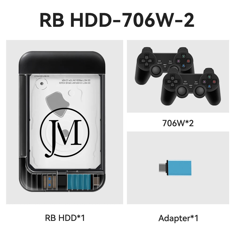 Retro Game Hard Drive With 63000/110000 Retro Games For PS3/PS2/PS1/PSP/N64/MAME/SNES/Gamecube Retro Game Console For Window PC