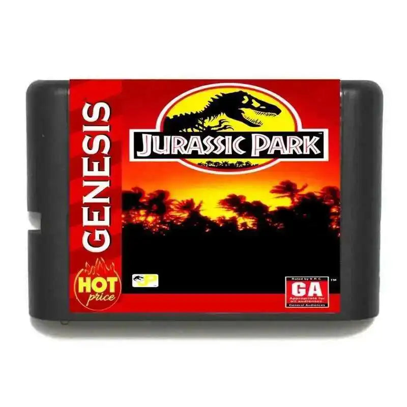 New Arrival Jurrasic Park 16bit MD Game Card For Sega Mega Drive For Genesis