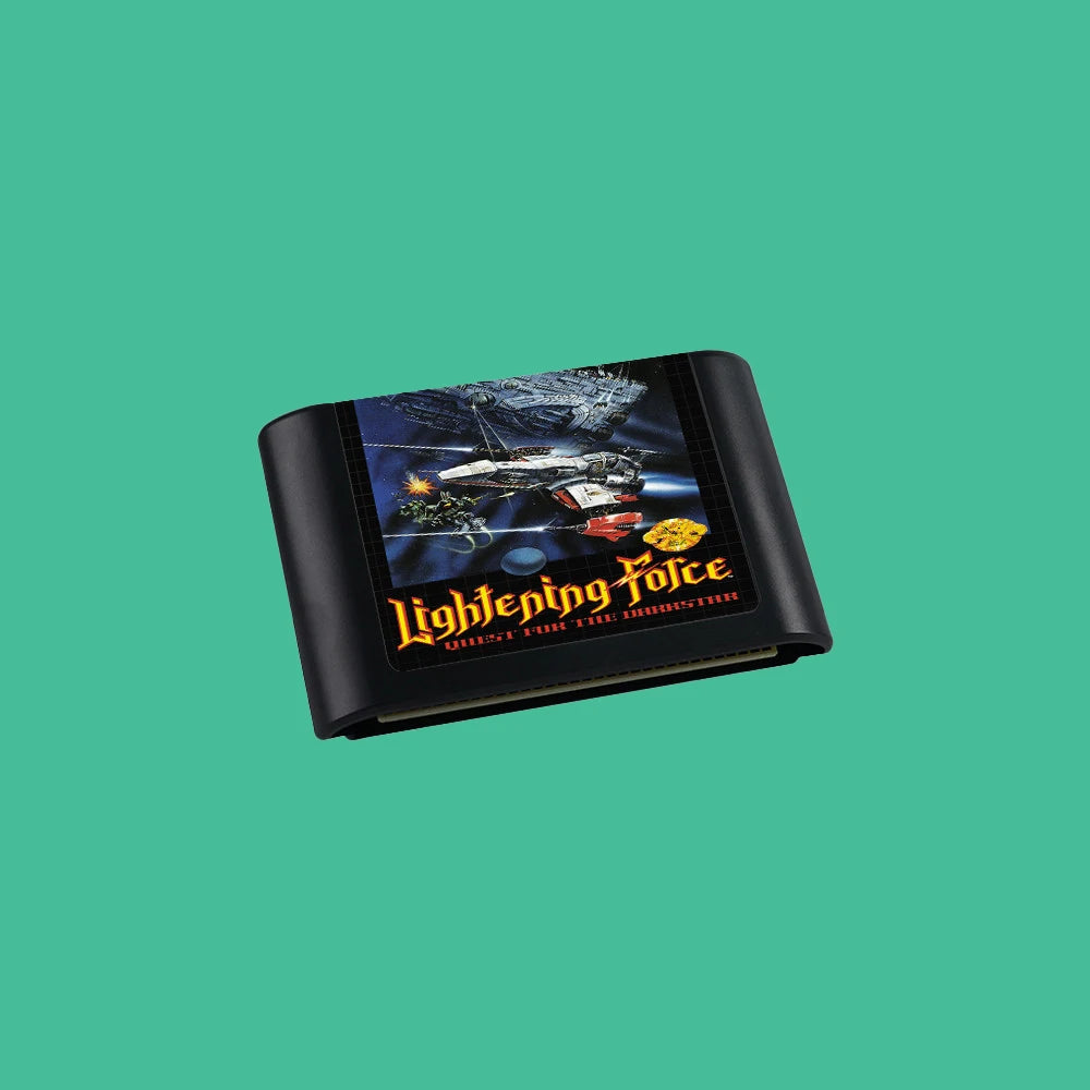 Lightening Force USA Game for SEGA Mega Drive Genesis 16 bit Consoles Game Cartridge Box Manual