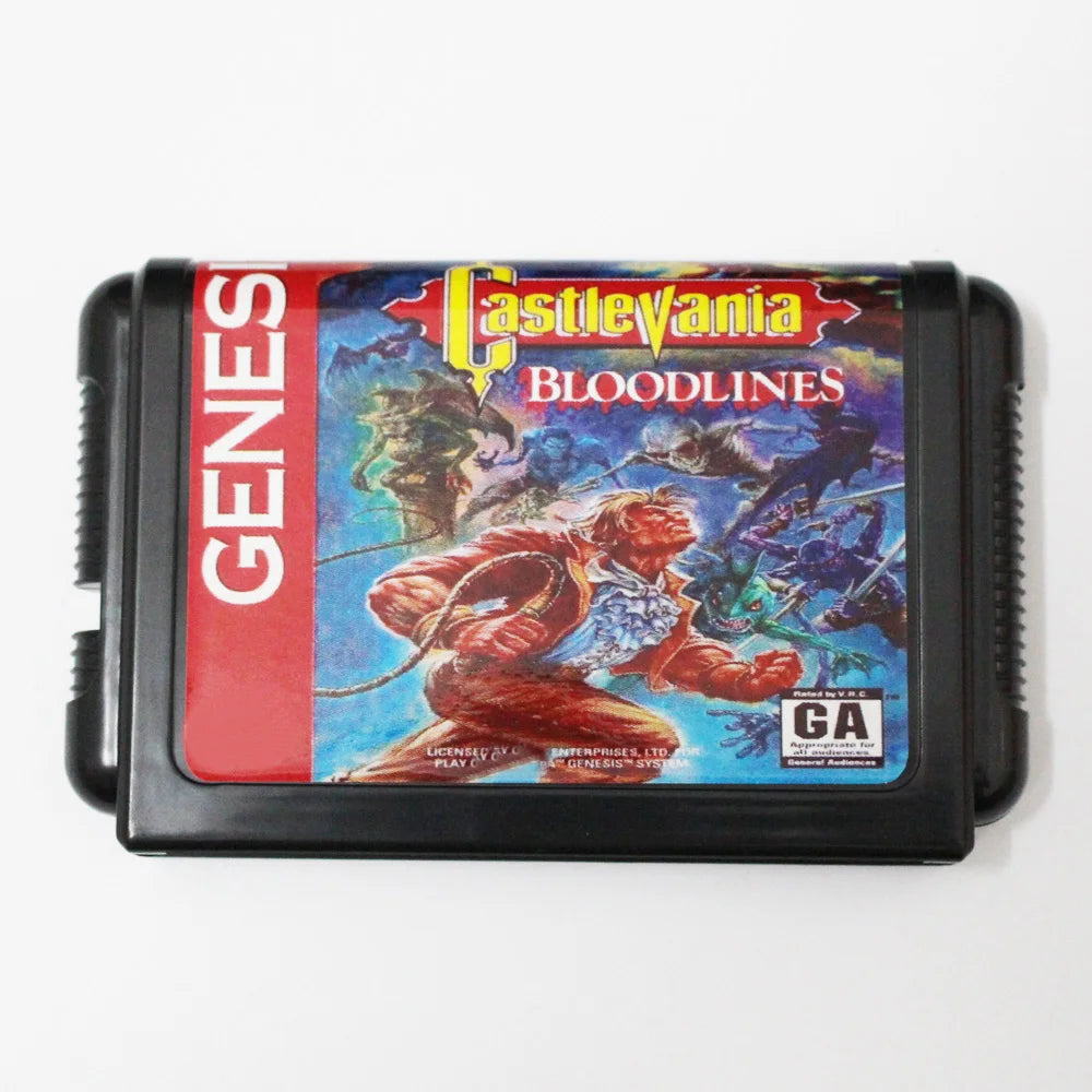 Castlevania Bloodlines NTSC-U 16bit MD Game Card For 16 Bit Sega MegaDrive Genesis Consoles