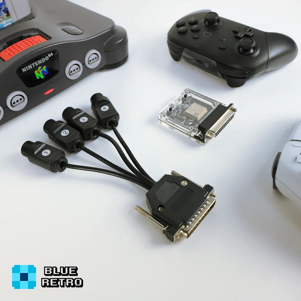 BlueRetro Core Adapter Cable Wireless Game Controller Converter For Retro Console For PS1 PS2 NGC N64 NES SNES DC SS GEN