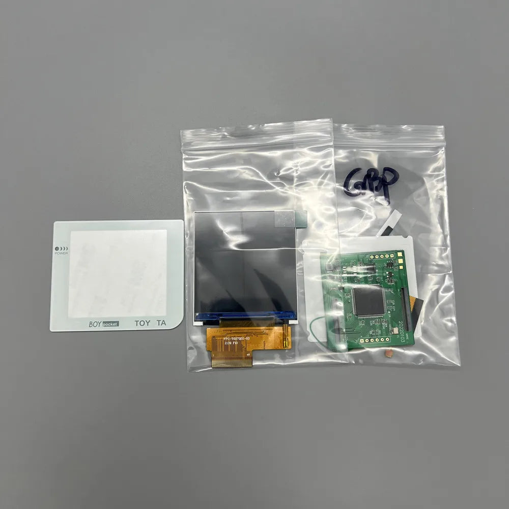 new GBP LCD screen. Easy to install 2.6 "original size IPS high brightness LCD screen is suitable for Nintendo Gameboy pocket