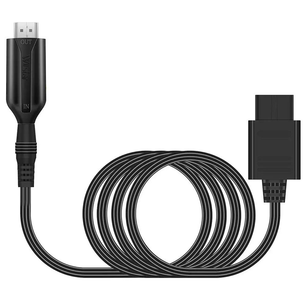 HD N64 To HDMI Converter Game Adapter HD Link Cable For N64/GameCube/SNES Plug and Play 1080P 64 To HDMI Converter