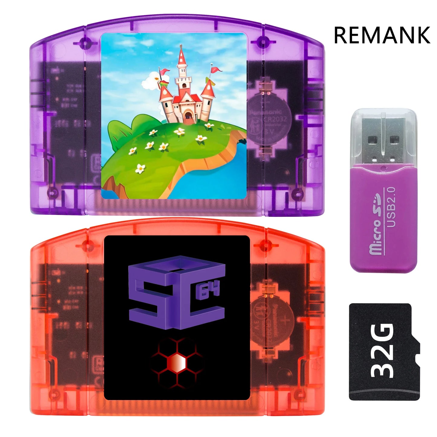 REMANK 5000+ N64 SC64 Open Source SC64Summer SC64 GBC Flash SD Support N64DD SNES GBC N64 Retro Video Game Console Accesories