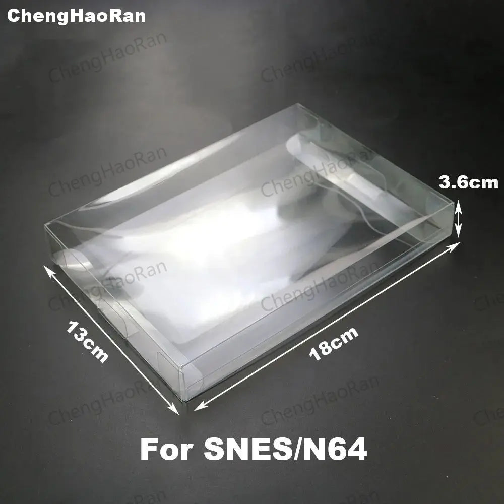 1piece Clear Transparent Game Cartridge Box Case Games Plastic PET Protector for N64 NES SNES for ps5 ps4 ps3 GB GBA GBC Switch