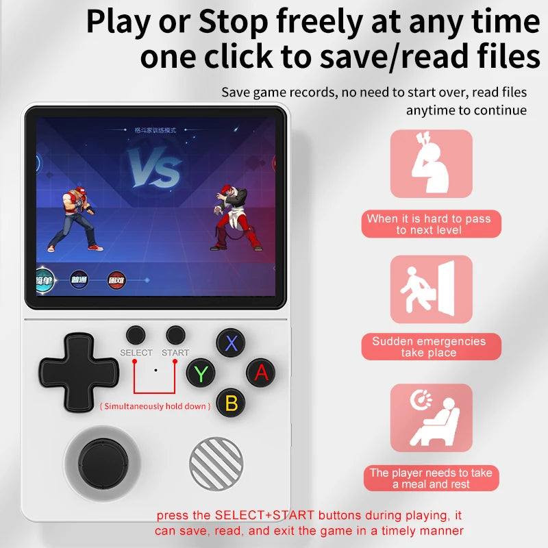 GB350 Retro Design 3.5 Inches IPS Screen Supports HDMI + Emergency Charging Play Thousands of Games , Multiple Emulators