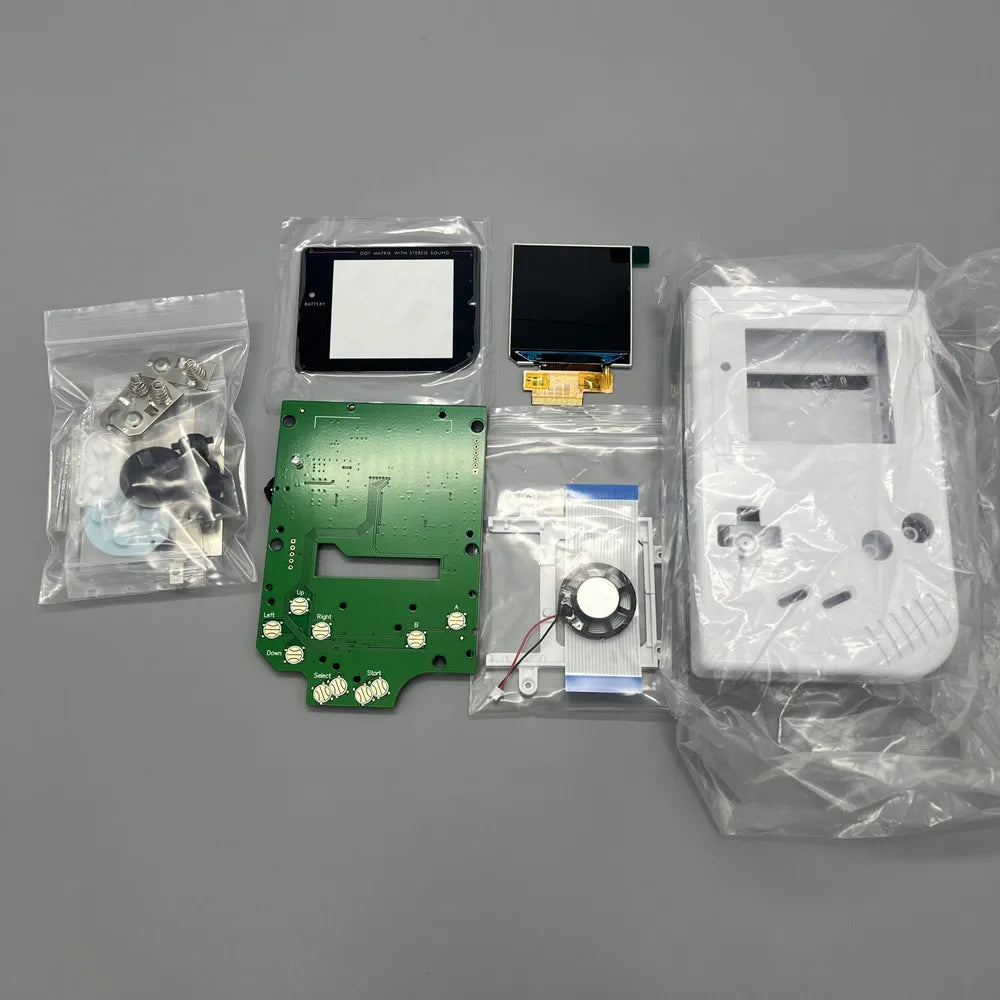 2.45-inch original size high brightness LCD screen and shell for Gameboy GB DMG LCD.Simple installation.No need to cut the shell