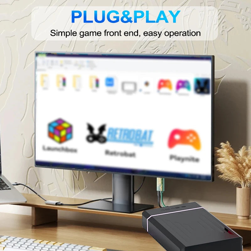 12TB Gaming HDD with Hyperspin&Launchbox&Retrobat&Playnite OS with 100000+ Retro Video Games for PS3/PS2/PS1/PSP/WII/WIIU/SWITCH