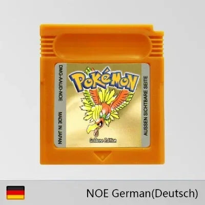 GBC Game Cartridge 16 Bit Video Game Console Card Pokemon Red Yellow Blue Crystal Gold Silver NOE Version German Language