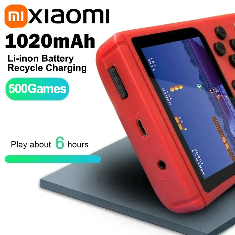 Xiaomi Portable Retro Mini Game Console 8-Bit Handheld Game Player Built-in 500 Games AV Out Game Console Valentine's Day Gift