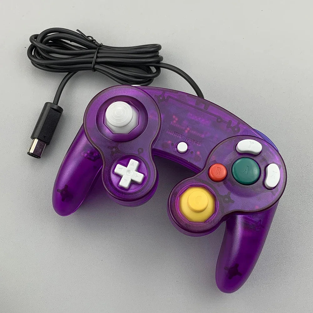 New Replacement Transparent Game Controller Gamepad Wired Handheld Joystick For NGC GameCube Video Game Console