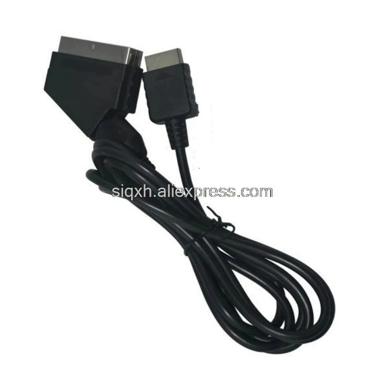 10Pcs/lot 1.8M 180cm RGB Scart Cable For Sony Playstation PS1 PS2 PS3 TV AV Lead Replacement Connection Game Cord Wire