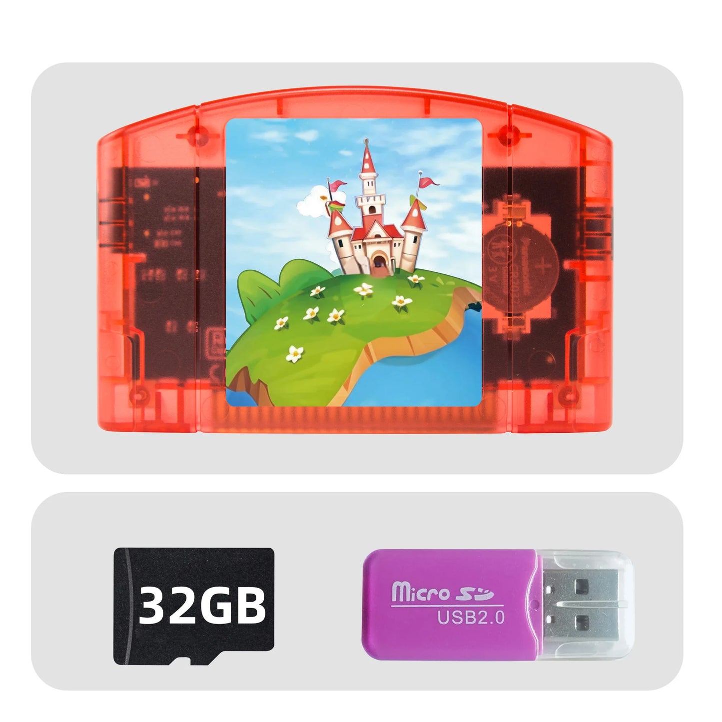 REMANK SC64Summer N64 SC64 Open Source N64DD Flash TF/SD Cart SC64 GBC SNES 64DD 5000-in1 Retro Video Game Console Accesories