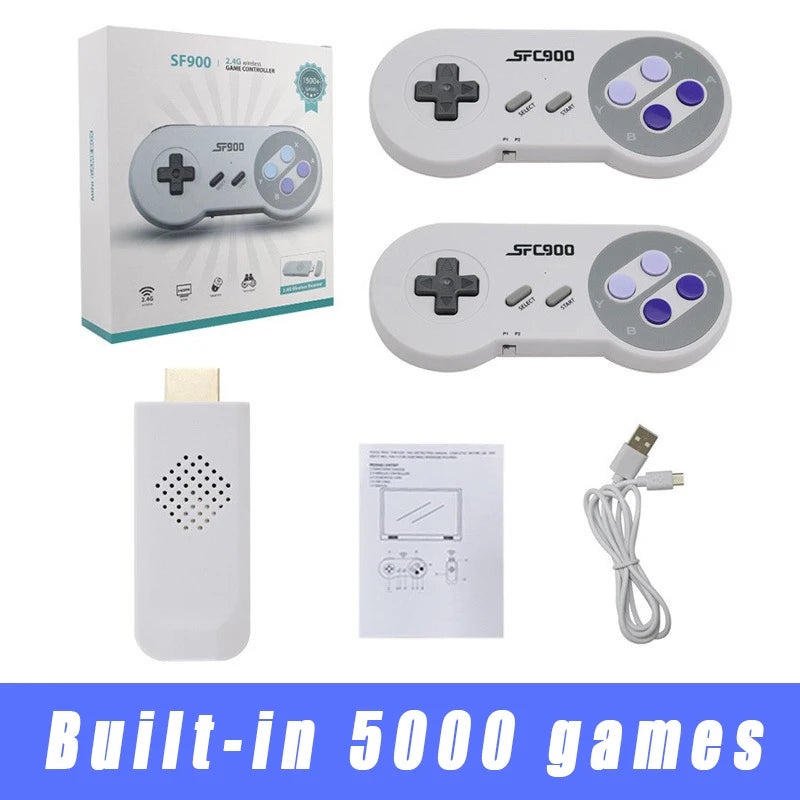 SF900 Video Game Console For Super Nintendo SNES NES Built in 6100 Games HDMI-Compatible TV Game Stick Handheld Game Player