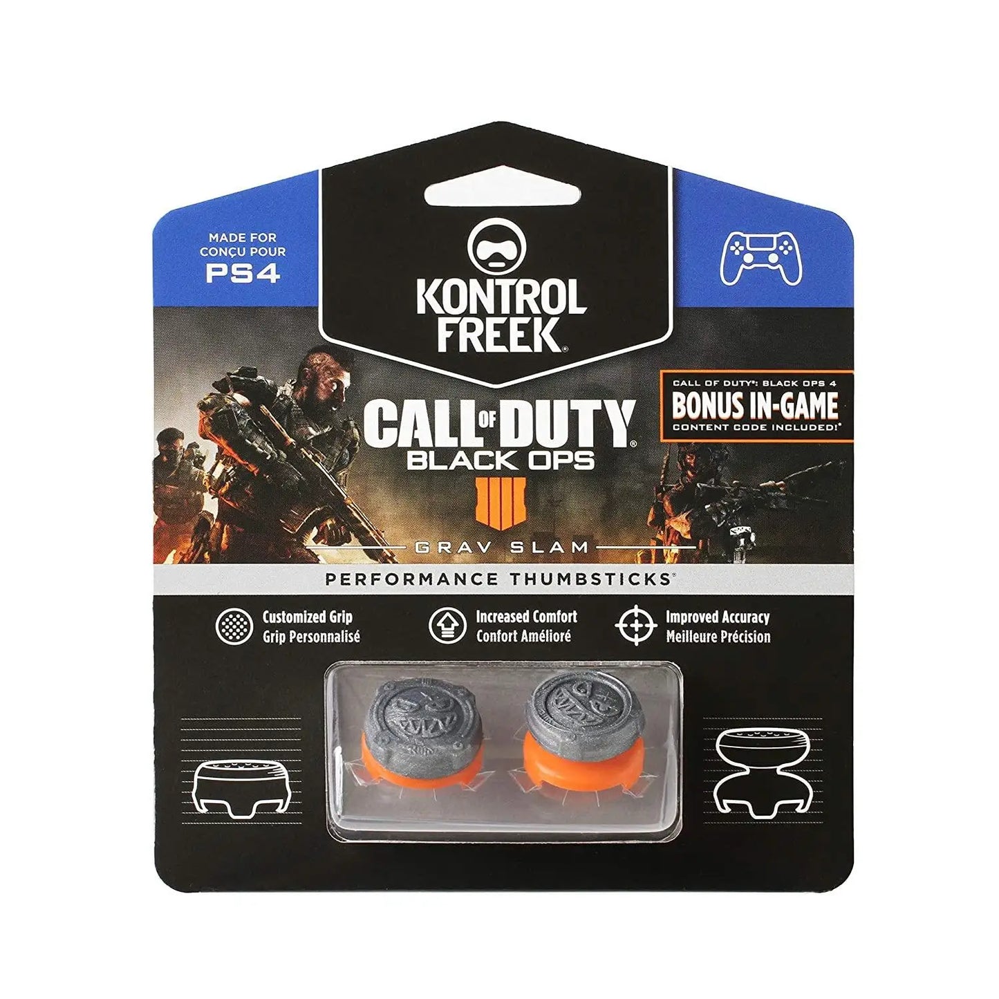 KontrolFreek FPS Freek Galaxy for PS4 High-Rise Analog Stick PS5 Controller | Performance Thumbsticks Game Joystick Silicone Cap