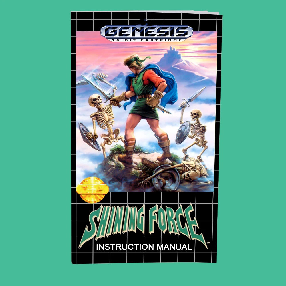 Shining Force USA Game for SEGA Mega Drive Genesis 16 bit Consoles Game Cartridge Box Manual