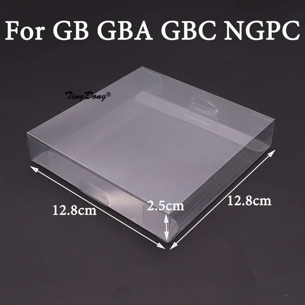 Clear Transparent Game Cartridge Box Case CIB Games Plastic PET Protector for N64 NES SNES for GB GBA GBC NGPC Switch For PS5