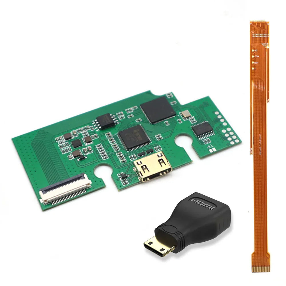HISPEEDIDO For N64 Digital HDMI Mod Kits Transfer Port PCB Sets Support Play Games on TV, Game Console Spares 3 Aspect Ratio