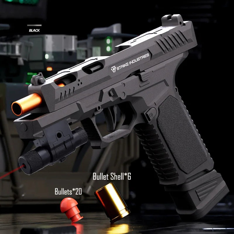 SIG17 Pistol Gun Soft Bullet Gun With Blowback, Single Shot And Shell Ejcetion Capability, Blaster, Outdoor Sports Shooting Game