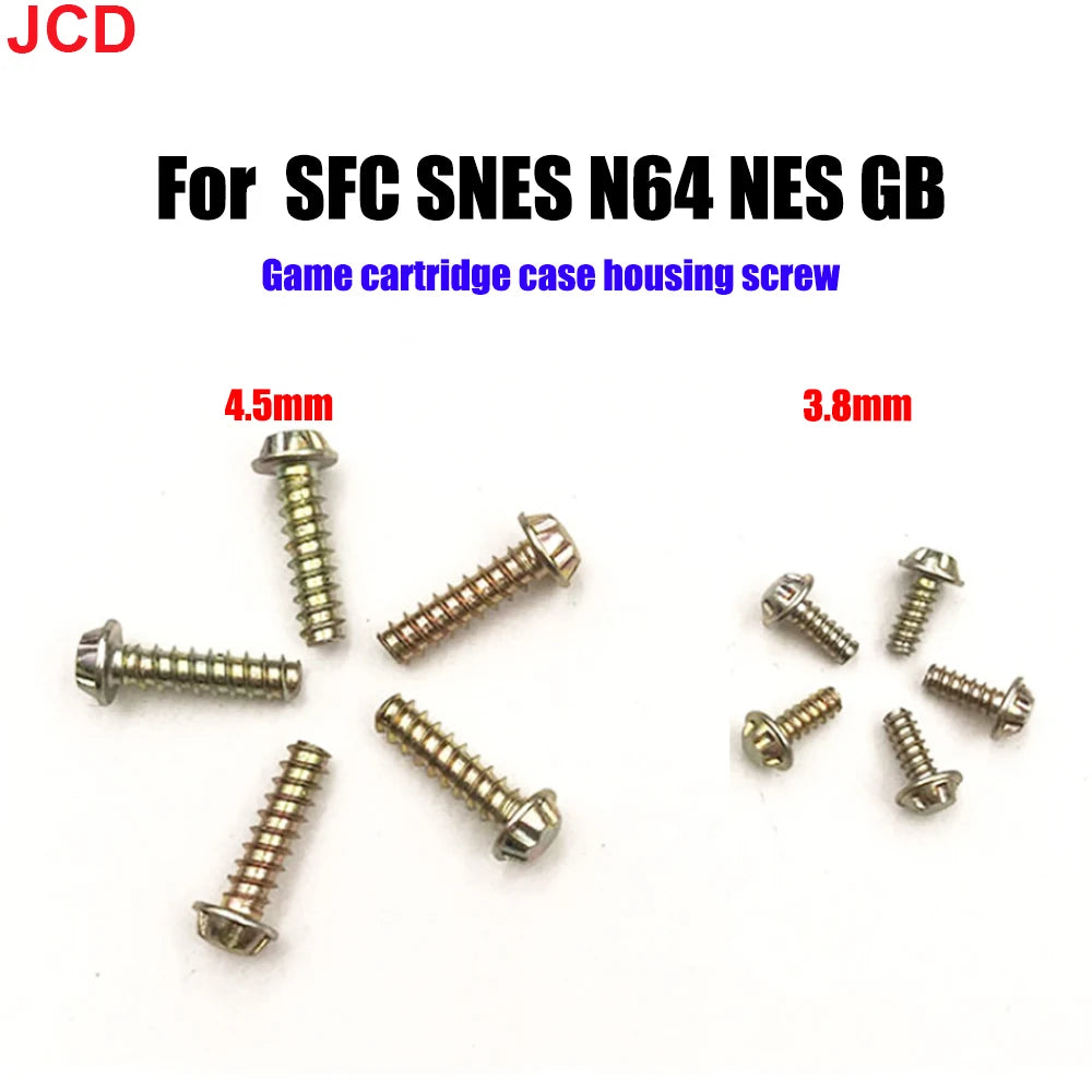 JCD 5pcs 3.8mm 4.5mm Security Bit Screws For NES SNES N64 For Game boy GB Console & Cartridge Case Screws