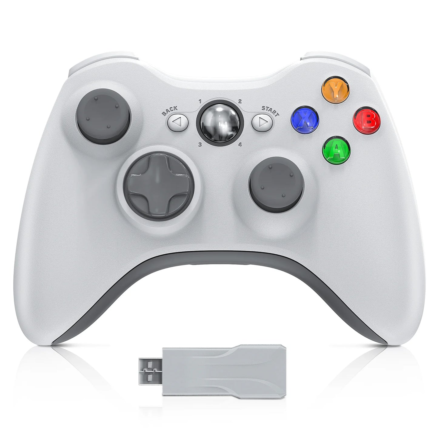 Controller for Xbox 360 Xbox 360Slim/PC Controllers 2.4G Wireless Gamepad W/ Dual Vibration Sensing Game Handle Joystick Rocker