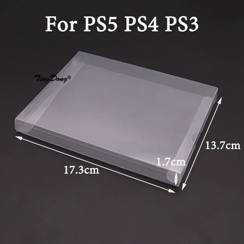 Clear Transparent Game Cartridge Box Case CIB Games Plastic PET Protector for N64 NES SNES for GB GBA GBC NGPC Switch For PS5