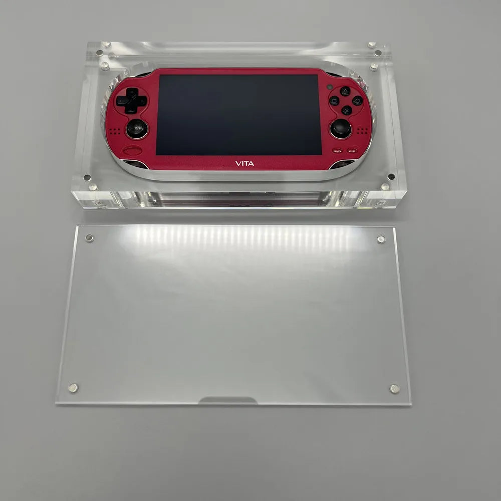 High transparency acrylic magnetic cover console storage box for PlayStation VITA PS VITA 1000 PSVita2000