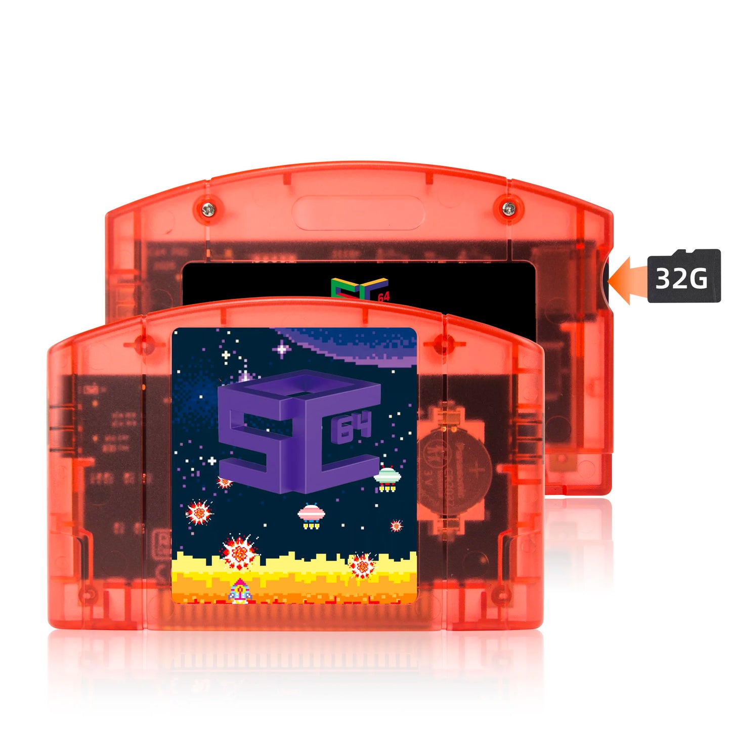REMANK SC64Summer N64 SC64 Open Source N64DD Flash TF/SD Cart SC64 GBC SNES 64DD 5000-in1 Retro Video Game Console Accesories
