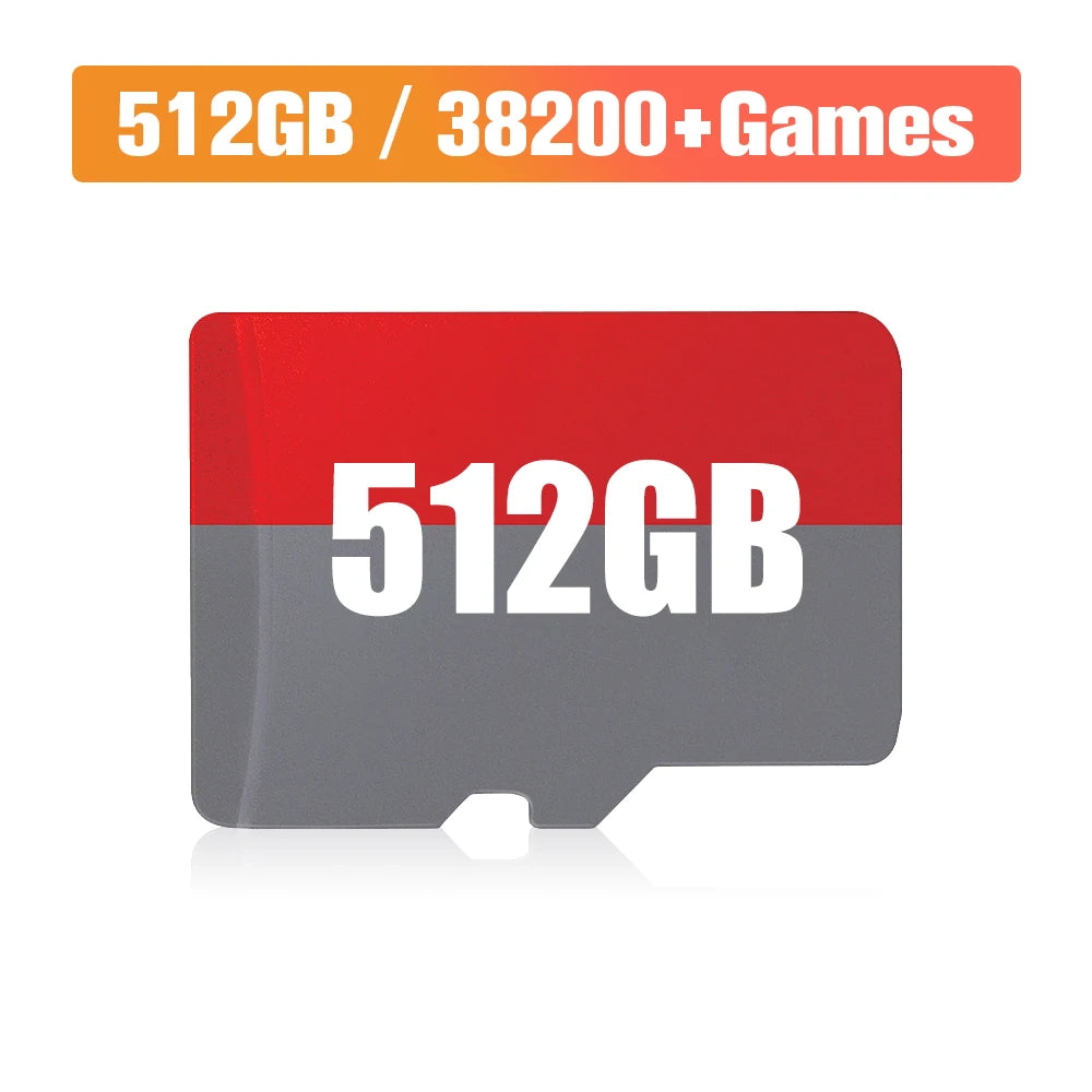 512G Game Card for ROG Ally/Ayaneo/OnexPlayer/Handheld Game Consoles/PC for PS3/PS2/SS/PS1/PSP/DC/MAME 50+Emulators&38200+Games
