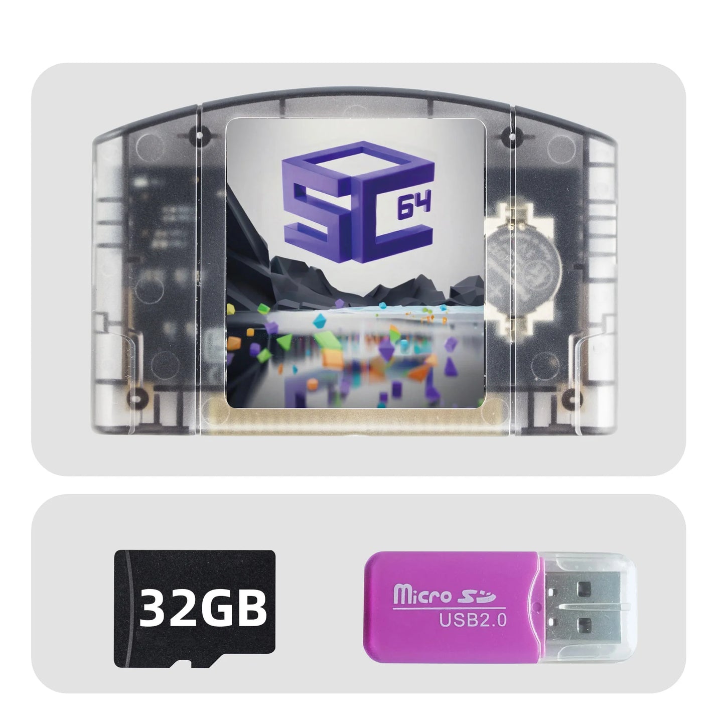 REMANK SC64Summer N64 SC64 Open Source N64DD Flash TF/SD Cart SC64 GBC SNES 64DD 5000-in1 Retro Video Game Console Accesories