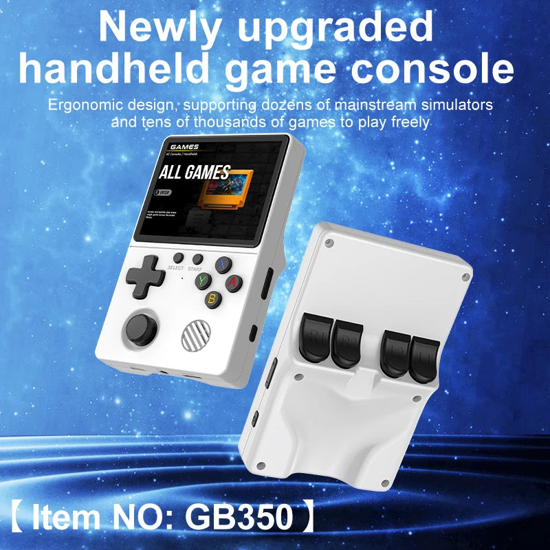 GB350 Retro Design 3.5 Inches IPS Screen Supports HDMI + Emergency Charging Play Thousands of Games , Multiple Emulators