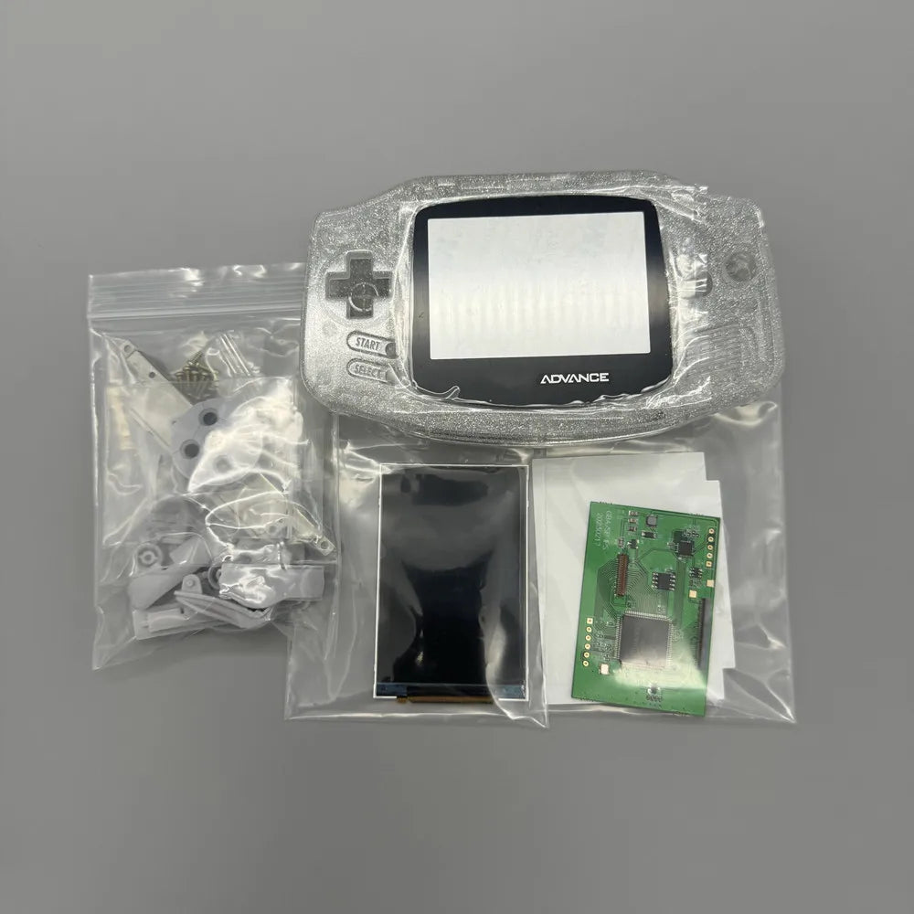 2024 new GBA IPS LCD no cut shell required easy to install 3.0 "IPS high brightness LCD and shell kit for Gameboy advance GBA